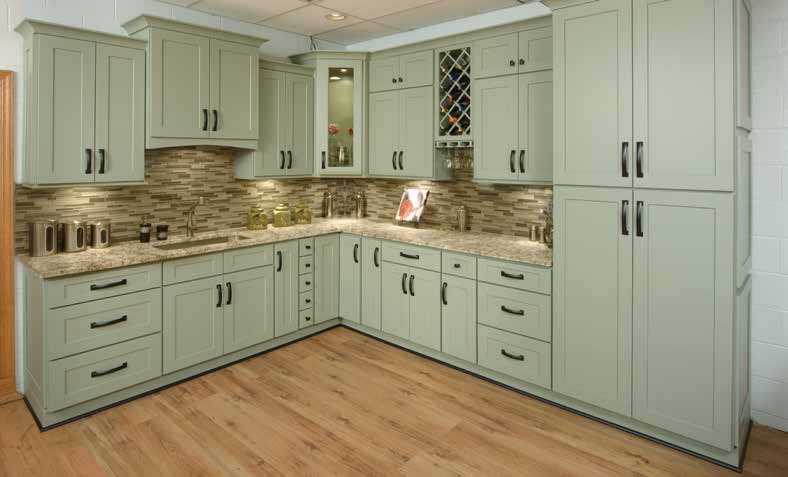 Fresh Sage cabinet finish
