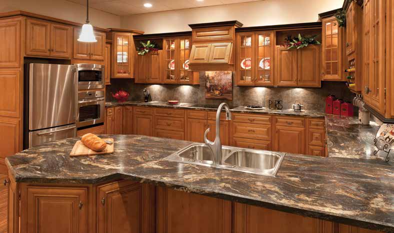 Glazed Mocha cabinet finish